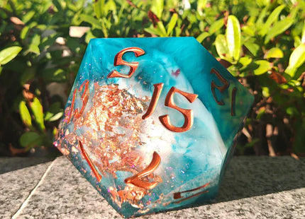 Gamers Guild AZ HYMGHO HY00542: Captured Magic 100mm Chonk D20 - Cloudfall HYMGHO