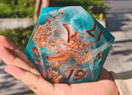 Gamers Guild AZ HYMGHO HY00542: Captured Magic 100mm Chonk D20 - Cloudfall HYMGHO