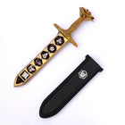 Gamers Guild AZ HYMGHO HY00566: Rose Dagger Dice Case with Sheath Cover - Gold HYMGHO