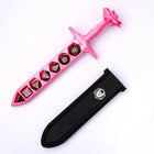 Gamers Guild AZ HYMGHO HY00569: Rose Dagger Dice Case with Sheath Cover - Pink HYMGHO