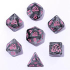 Gamers Guild AZ HYMGHO HY00572: Wyrmforged Rollers - Round Edge Resin RPG Dice Set - Opossum Grey HYMGHO