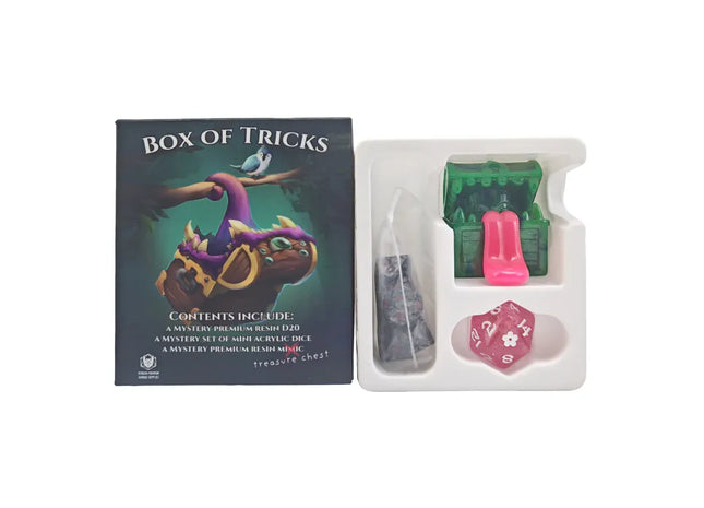 Gamers Guild AZ HYMGHO HY00574: Box of Tricks - Mystery Mini Dice, D20, and Mimic HYMGHO