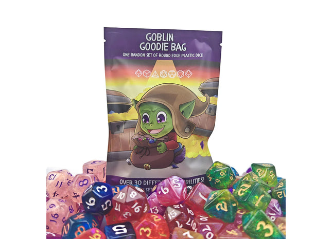 Gamers Guild AZ HYMGHO HY00575: Goblin Goodie Bag - Random 8-Piece Polymer Dice Set HYMGHO
