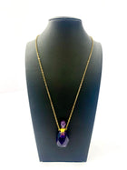 Gamers Guild AZ HYMGHO HY00596: Gemstone Potion Bottle Necklace - Amethyst HYMGHO