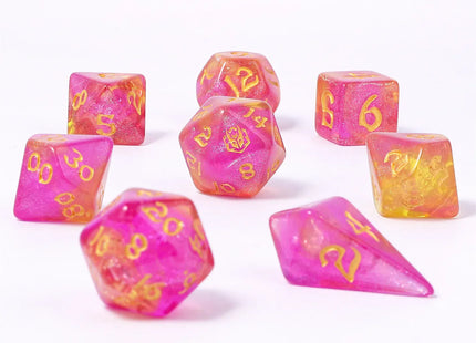 Gamers Guild AZ HYMGHO HY02018: 8pc Polyhedral Dice Set - Dragon Bait HYMGHO