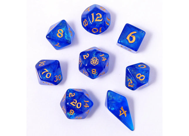 Gamers Guild AZ HYMGHO HY02022: 8pc Polyhedral Dice Set - Cantrip HYMGHO