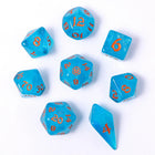 Gamers Guild AZ HYMGHO HY02023: 8pc Polyhedral Dice Set - Ray of Frost HYMGHO