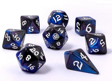 Gamers Guild AZ HYMGHO HY02025: 8pc Polyhedral Dice Set - Knight Night HYMGHO