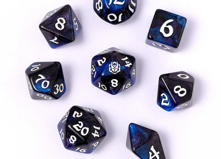 Gamers Guild AZ HYMGHO HY02025: 8pc Polyhedral Dice Set - Knight Night HYMGHO