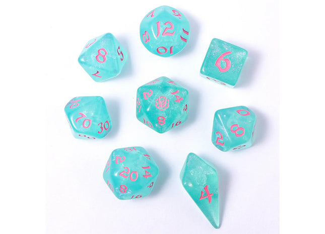 Gamers Guild AZ HYMGHO HY02028: 8pc Polyhedral Dice Set - Love Potion HYMGHO