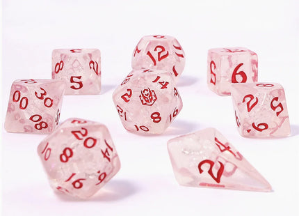Gamers Guild AZ HYMGHO HY02031: 8pc Polyhedral Dice Set - Winter Solstice HYMGHO
