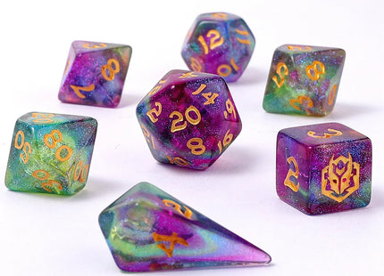 Gamers Guild AZ HYMGHO HY02033: Mini Polymer RPG Dice Set - Siren's Melody HYMGHO