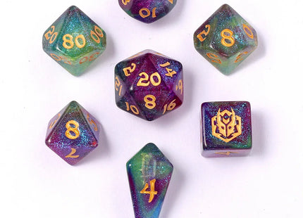 Gamers Guild AZ HYMGHO HY02033: Mini Polymer RPG Dice Set - Siren's Melody HYMGHO