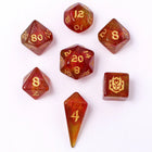 Gamers Guild AZ HYMGHO HY02034: Mini Polymer RPG Dice Set - Phoenix Feather HYMGHO