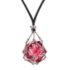 Gamers Guild AZ HYMGHO HYJ031: Mysticage Dice Chain Necklace with D20 - Black Leather Chain HYMGHO