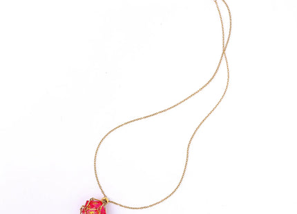Gamers Guild AZ HYMGHO HYJ033: Mysticage Dice Chain Necklace with D20 - Gold Chain HYMGHO