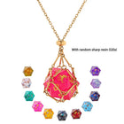 Gamers Guild AZ HYMGHO HYJ033: Mysticage Dice Chain Necklace with D20 - Gold Chain HYMGHO
