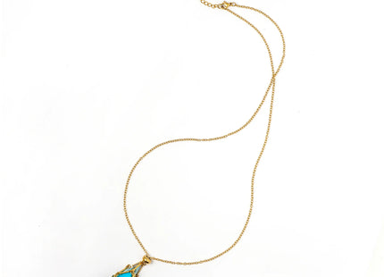 Gamers Guild AZ HYMGHO HYJ034: Mysticage Dice Chain Necklace with D4 - Gold Chain HYMGHO