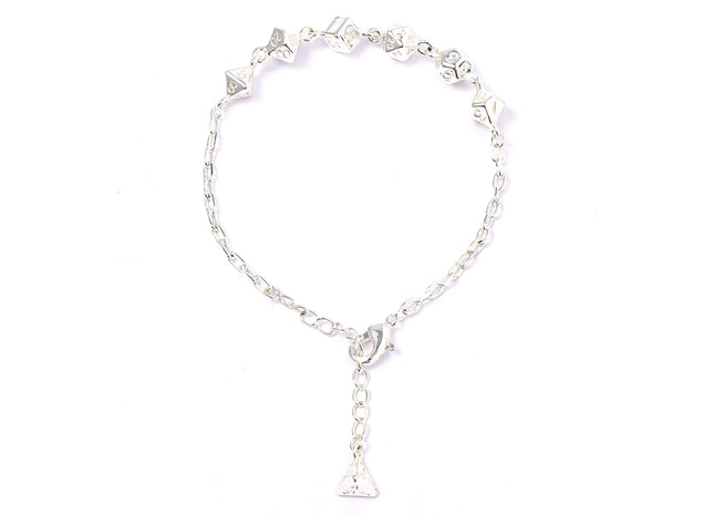 Gamers Guild AZ HYMGHO HYJ041: Arcane Bangle Bracelet - Silver HYMGHO