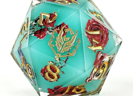 Gamers Guild AZ HYMGHO HYMGHO Dice: BRR088 Captured Magic Hand Sanded Sharp Edge Resin - Meadow Magic HYMGHO