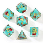 Gamers Guild AZ HYMGHO HYMGHO Dice: BRR088 Captured Magic Hand Sanded Sharp Edge Resin - Meadow Magic HYMGHO
