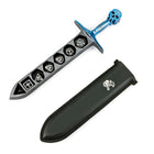 Gamers Guild AZ HYMGHO HYMGHO Dice: HY00198 - Grim Dagger Dice Case with sheath cover - Blue HYMGHO