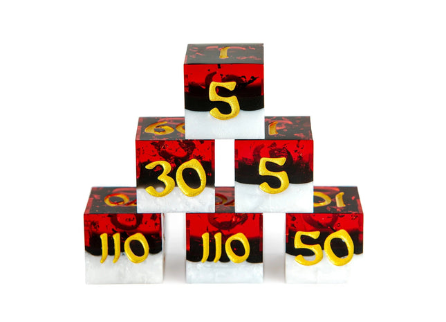 Gamers Guild AZ HYMGHO HYMGHO Dice: HY00286 - TCG Damage Counter Dice Set - Classic HYMGHO