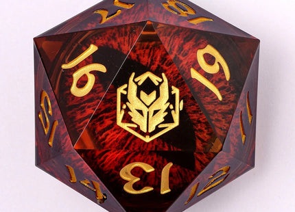 Gamers Guild AZ HYMGHO HYMGHO Dice: HY00355 - Skull's Grin Hollow Metal Dice Set - Glow in the Dark Blue HYMGHO