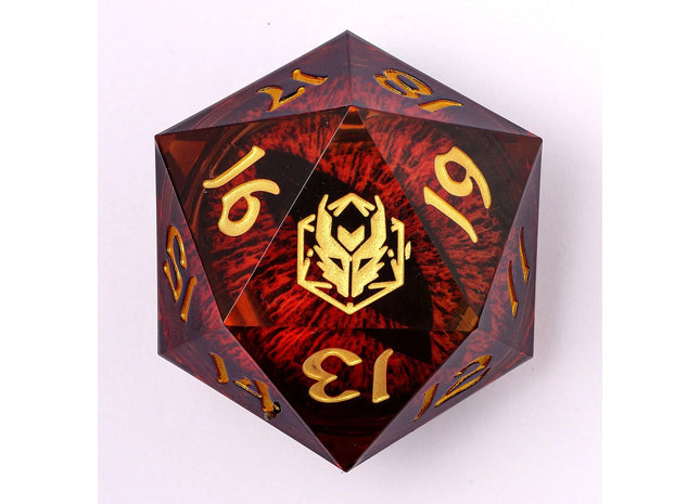 Gamers Guild AZ HYMGHO HYMGHO Dice: HY00355 - Skull's Grin Hollow Metal Dice Set - Glow in the Dark Blue HYMGHO