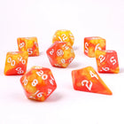 Gamers Guild AZ HYMGHO HYMGHO Dice: HY02006 - Wyrmforged Rollers - Rounded Edge 8 Piece Polyhedral Dice set - Fae Candy HYMGHO