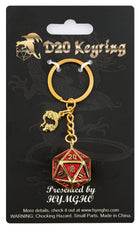 Gamers Guild AZ HYMGHO HYMGHO Dice: HYKC003  - Keychain Draconis - Gold and Ruby HYMGHO