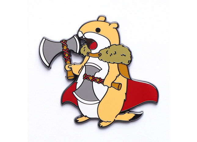 Gamers Guild AZ HYMGHO HYMGHO Dice: HYPN035 - Quest's Reward Fine Art Pin - Wyatt Rumblepelt Prairie Dog Barbarian HYMGHO