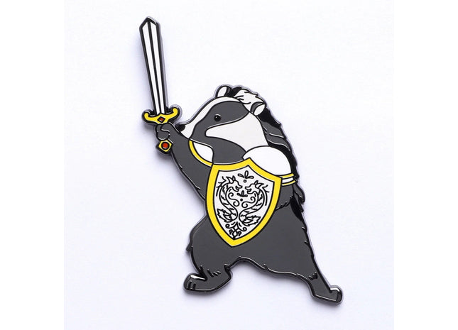 Gamers Guild AZ HYMGHO HYMGHO Dice: HYPN040 - Quest's Reward Fine Art Pin - Riven Ironclaw Badger Paladin HYMGHO