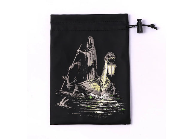 Gamers Guild AZ HYMGHO HYMGHO Fine Arts Leather Dice Bag - Boatman HYMGHO
