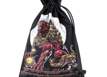 Gamers Guild AZ HYMGHO HYMGHO Fine Arts Leather Dice Bag - Foo Dog HYMGHO