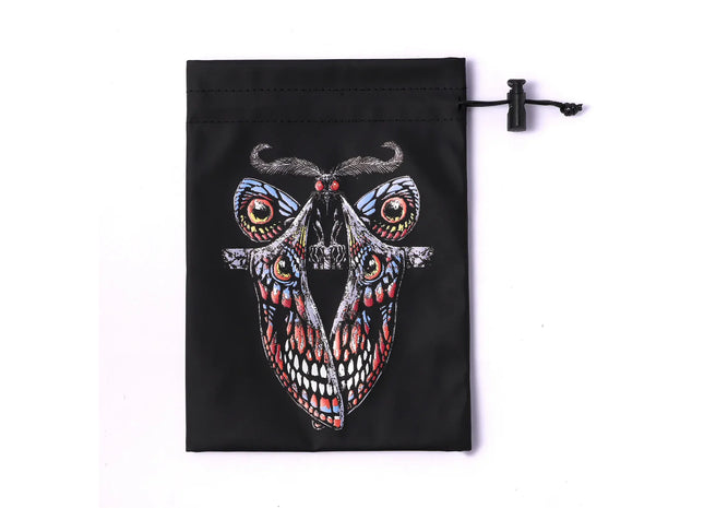 Gamers Guild AZ HYMGHO HYMGHO Fine Arts Leather Dice Bag - Mothman HYMGHO