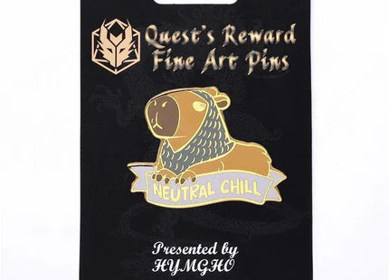 Gamers Guild AZ HYMGHO HYPN053: Alternative Alignments Enamel Pin - Neutral Chill Capybara HYMGHO