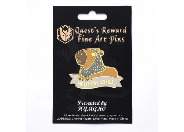 Gamers Guild AZ HYMGHO HYPN053: Alternative Alignments Enamel Pin - Neutral Chill Capybara HYMGHO
