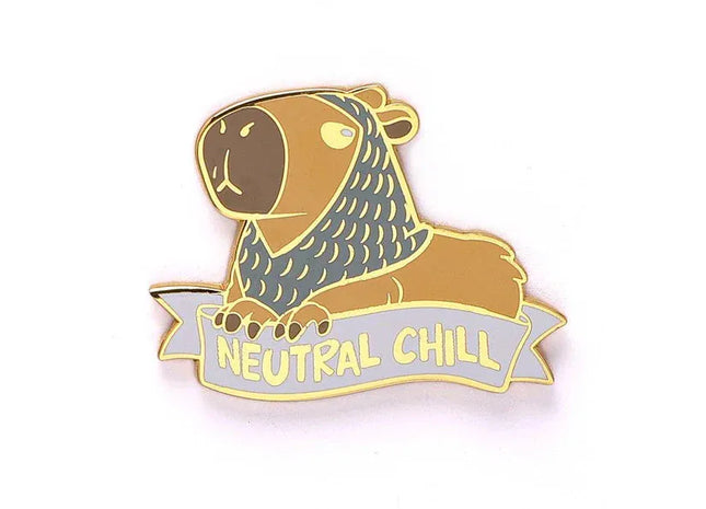 Gamers Guild AZ HYMGHO HYPN053: Alternative Alignments Enamel Pin - Neutral Chill Capybara HYMGHO