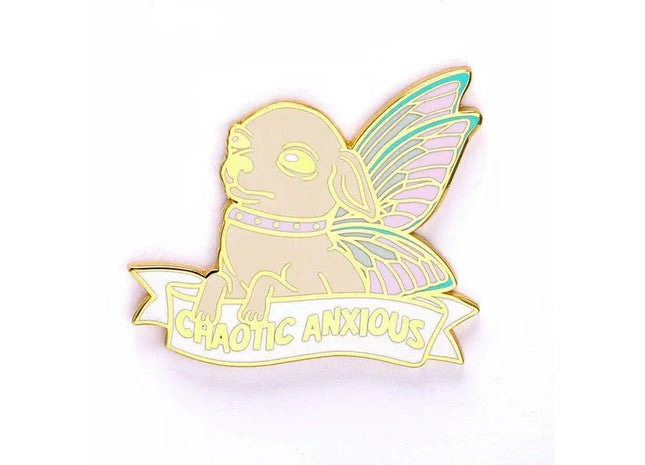 Gamers Guild AZ HYMGHO HYPN054: Alternative Alignments Enamel Pin - Chaotic Anxious Chihuahua HYMGHO
