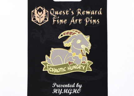 Gamers Guild AZ HYMGHO HYPN055: Quest's Reward Fine Art Pin - Alternative Alignments - Chaotic Hungry - Goat HYMGHO