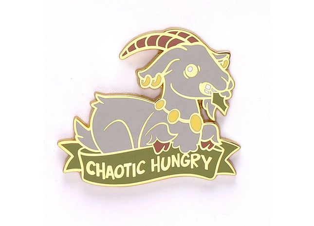 Gamers Guild AZ HYMGHO HYPN055: Quest's Reward Fine Art Pin - Alternative Alignments - Chaotic Hungry - Goat HYMGHO