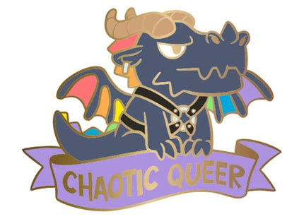 Gamers Guild AZ HYMGHO HYPN058: Alternative Alignments Enamel Pin - Chaotic Queer HYMGHO