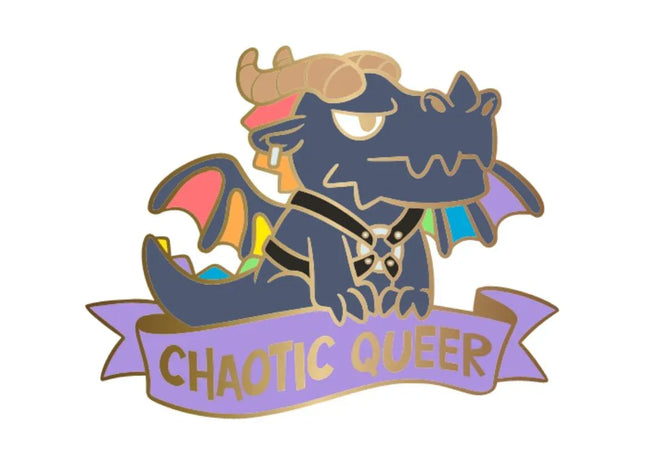 Gamers Guild AZ HYMGHO HYPN058: Alternative Alignments Enamel Pin - Chaotic Queer HYMGHO
