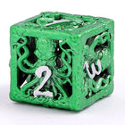 Gamers Guild AZ HYMGHO Llithid’S Mind Cage Hollow Metal Dice Set - Green HYMGHO