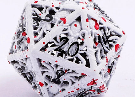 Gamers Guild AZ HYMGHO Lllithids Mind Cage Dice Set - Blood Spatter HYMGHO