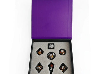 Gamers Guild AZ HYMGHO Mystery Full Matching Set of 7 Sharp Edge Resin Dice Set HYMGHO