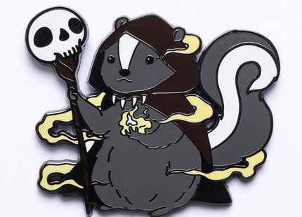 Gamers Guild AZ HYMGHO Quest's Reward Fine Art Pin - Balthazar Grimheart Skunk Warlock HYMGHO