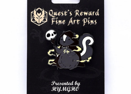 Gamers Guild AZ HYMGHO Quest's Reward Fine Art Pin - Balthazar Grimheart Skunk Warlock HYMGHO
