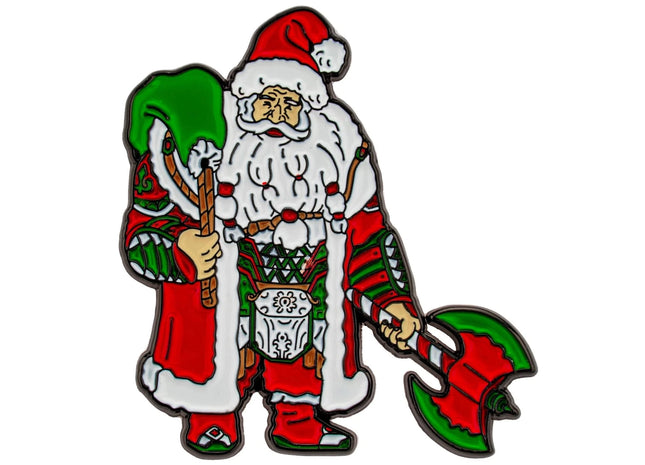 Gamers Guild AZ HYMGHO Quest's Reward Fine Art Pin - Battle Santa (Christmas) HYMGHO